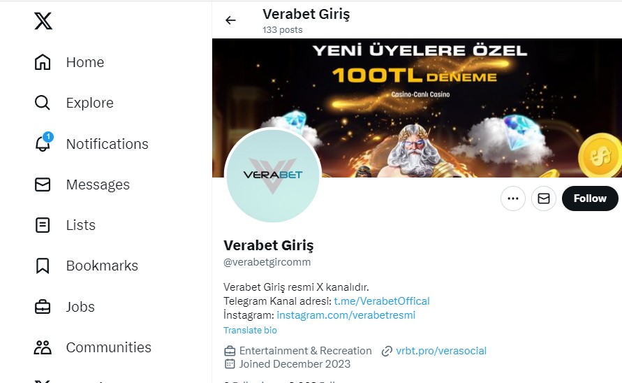 Verabet Twitter